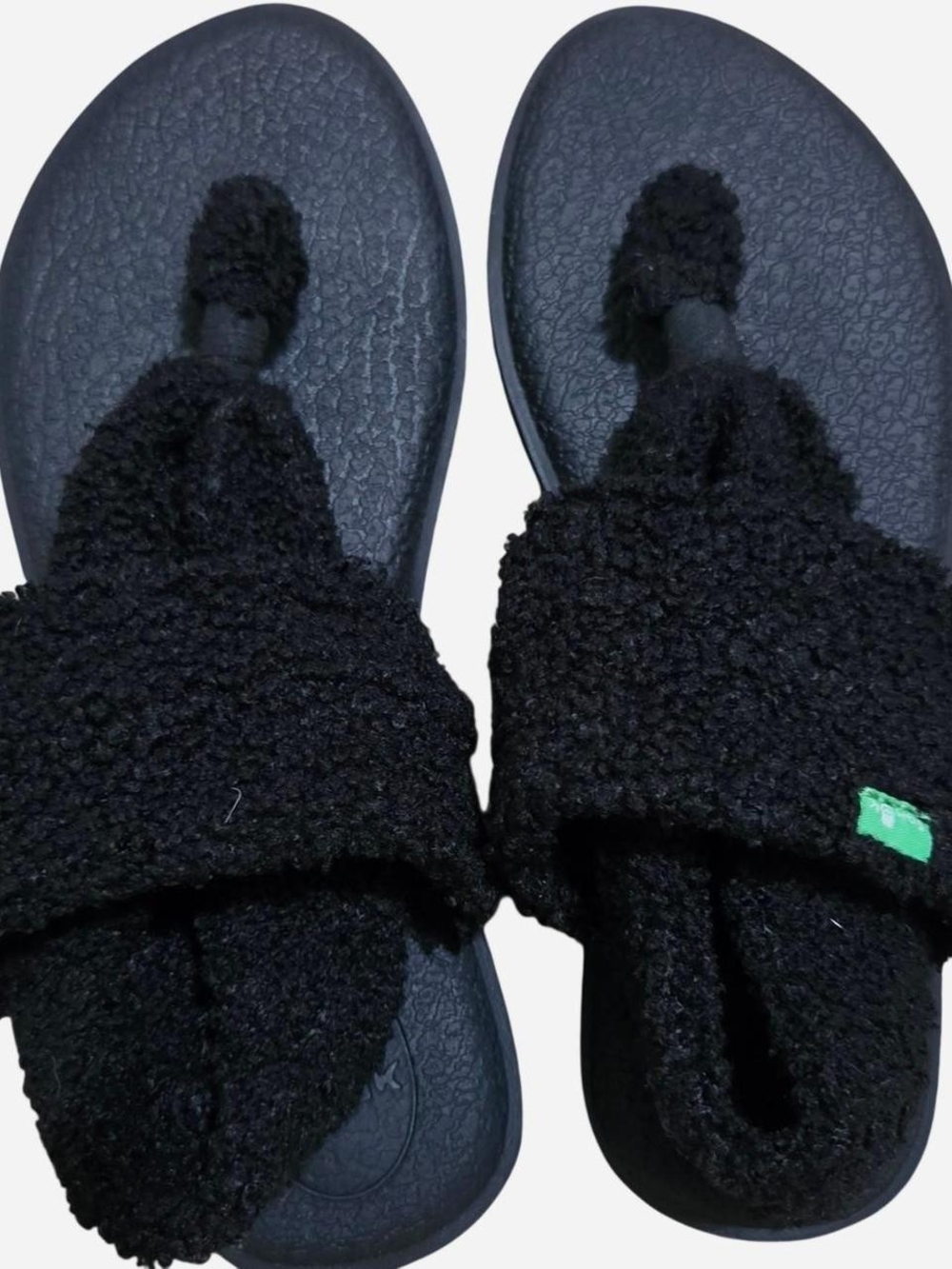 Sanuk Black Yoga Mat Slide Sandals - Women
